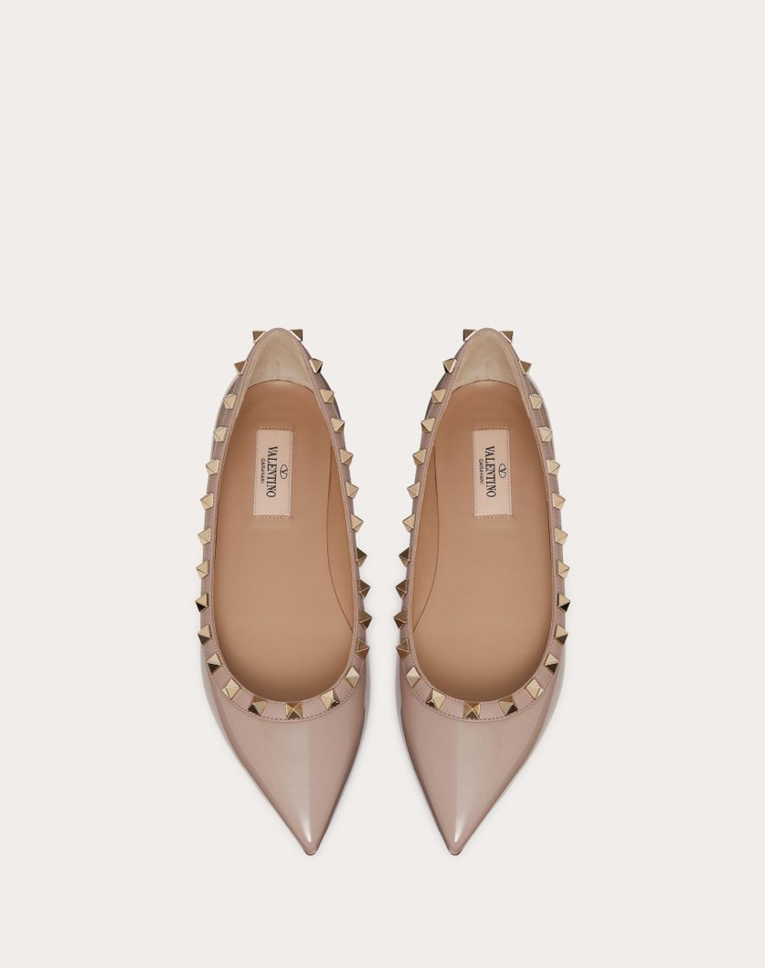 PATENT ROCKSTUD BALLET FLAT - Image 3